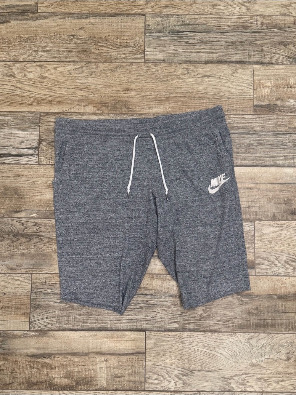 Nike Men’s Gray Knit Drawstring Shorts